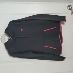 Black and Pink Under Armour Sweatshirt LG(with thumb holes!!)